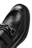 Kadın Siyah Kalın Topuklu Deri Maskülen Loafer | Derimod Kadın Siyah Kalın Topuklu Deri Maskülen Loafer | Derimod