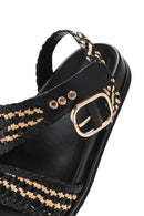 Women's Black Strappy Leather Sandals | Derimod Women's Black Strappy Leather Sandals | Derimod