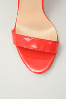 Women's Red Faux Leather Sandals | Derimod Women's Red Faux Leather Sandals | Derimod