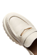 Kadın Bej Deri Loafer | Derimod Kadın Bej Deri Loafer | Derimod