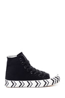 Women's Black High Top Sneaker | Derimod Women's Black High Top Sneaker | Derimod