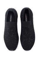 Kadın Siyah Taşlı Sneaker | Derimod Kadın Siyah Taşlı Sneaker | Derimod