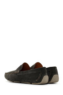 Men's Khaki Suede Leather Loafer | Derimod Men's Khaki Suede Leather Loafer | Derimod