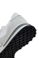 Women's White Lace-Up Leather Sneaker | Derimod Women's White Lace-Up Leather Sneaker | Derimod