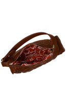 Woman Brown Long-Strap Quilted Shoulder Bag | Derimod Woman Brown Long-Strap Quilted Shoulder Bag | Derimod