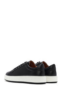 Men's Black Thick Sole Lace Up Leather Sneaker | Derimod Men's Black Thick Sole Lace Up Leather Sneaker | Derimod