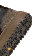 Men's Green Lace-Up Thick Sole Leather Sports Boots | Derimod Men's Green Lace-Up Thick Sole Leather Sports Boots | Derimod