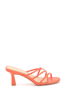 Women's Leather Heeled Slippers | Derimod Women's Leather Heeled Slippers | Derimod