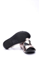 Kadın Gold Comfort Sandalet | Derimod Kadın Gold Comfort Sandalet | Derimod