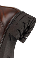 Woman Brown Thick-Soled Leather Chelsea Boots | Derimod Woman Brown Thick-Soled Leather Chelsea Boots | Derimod