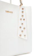 Women's White Long Strap Shoulder Bag | Derimod Women's White Long Strap Shoulder Bag | Derimod