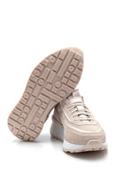Women's Leather Suede High Sole Sneaker | Derimod Women's Leather Suede High Sole Sneaker | Derimod