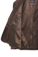 Rodrygo Men's Brown Blazer Suede Leather Jacket | Derimod Rodrygo Men's Brown Blazer Suede Leather Jacket | Derimod