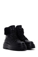 Women's Black Thick Soled Casual Boots | Derimod Women's Black Thick Soled Casual Boots | Derimod