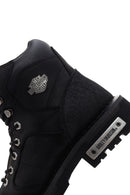 Harley Davidson Men's Black Leather Clemente Boots | Derimod Harley Davidson Men's Black Leather Clemente Boots | Derimod
