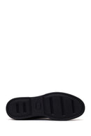 Erkek Siyah Bağcıklı Deri Sneaker | Derimod Erkek Siyah Bağcıklı Deri Sneaker | Derimod