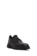 Men's Black Lace-Up Thick-Soled Leather Casual Shoe | Derimod Men's Black Lace-Up Thick-Soled Leather Casual Shoe | Derimod