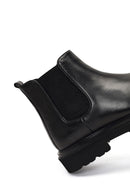 Men's Black Lace-up Leather Chelsea Boot | Derimod Men's Black Lace-up Leather Chelsea Boot | Derimod