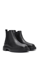 Male Black Thick-Soled Leather Chelsea Boots | Derimod Male Black Thick-Soled Leather Chelsea Boots | Derimod