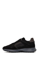 Erkek Siyah Bağcıklı Deri Sneaker | Derimod Erkek Siyah Bağcıklı Deri Sneaker | Derimod