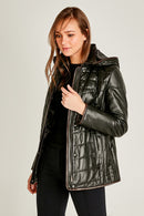 Sharon Women's Leather Jacket | Derimod Sharon Women's Leather Jacket | Derimod