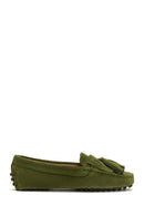 Women's Leather Suede Tassel Loafer | Derimod Women's Leather Suede Tassel Loafer | Derimod