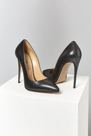 Women's Black Leather Stiletto | Derimod Women's Black Leather Stiletto | Derimod