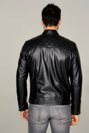 Adrian Men's Leather Jacket | Derimod Adrian Men's Leather Jacket | Derimod