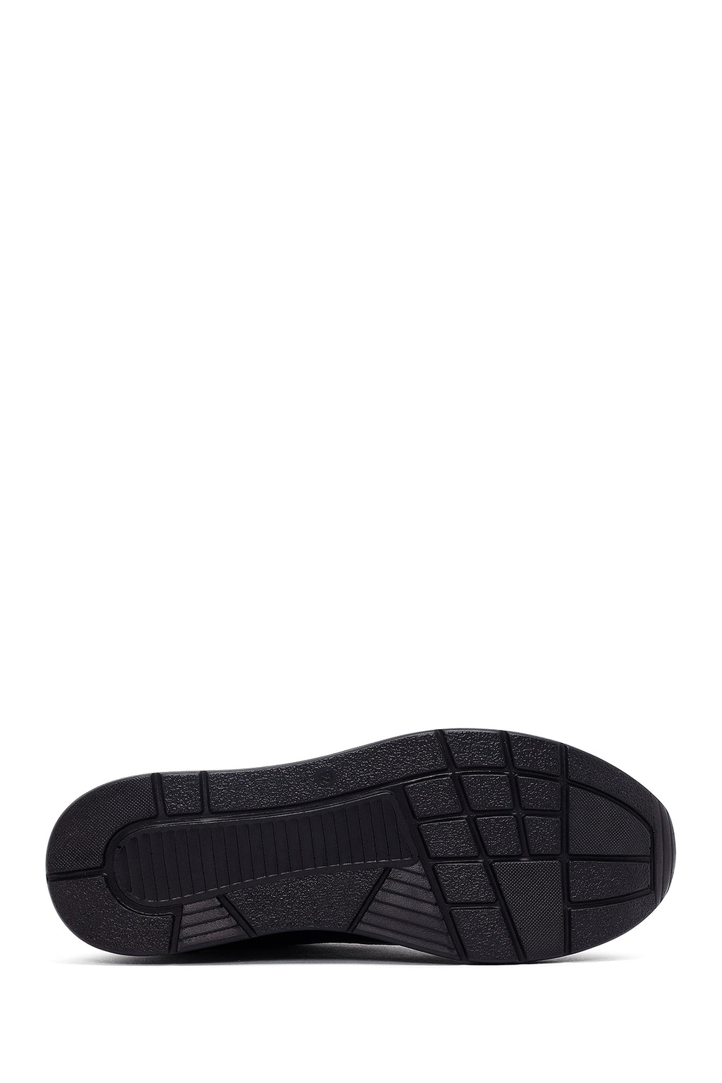 Kadın Siyah Bağcıklı Kalın Tabanlı Deri Sneaker