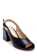 Women's Leather Heeled Sandals | Derimod Women's Leather Heeled Sandals | Derimod
