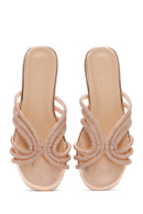 Women's Pink Stone Slippers | Derimod Women's Pink Stone Slippers | Derimod