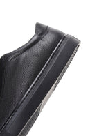 Erkek Siyah Bağcıklı Deri Sneaker | Derimod Erkek Siyah Bağcıklı Deri Sneaker | Derimod