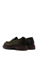 Erkek Haki Süet Deri Casual Loafer | Derimod Erkek Haki Süet Deri Casual Loafer | Derimod