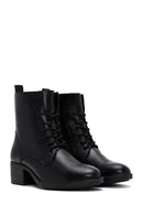 Women's Black Zippered Heeled Boots | Derimod Women's Black Zippered Heeled Boots | Derimod