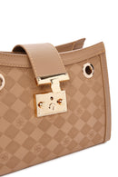 Women's Brown Long Strap Printed Shoulder Bag | Derimod Women's Brown Long Strap Printed Shoulder Bag | Derimod
