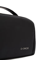 D-Pack Men's Black Fabric Handbag | Derimod D-Pack Men's Black Fabric Handbag | Derimod