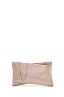 Women's Beige Chain Strap Clutch Bag | Derimod Women's Beige Chain Strap Clutch Bag | Derimod