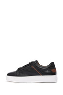 Men's Black Lace-up Leather Sneaker | Derimod Men's Black Lace-up Leather Sneaker | Derimod