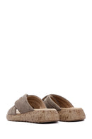Women's Mink Suede Comfort Slippers | Derimod Women's Mink Suede Comfort Slippers | Derimod