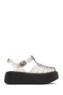 Women's Black Ankle Buckle Thick Soled Jelly Sandals | Derimod Women's Black Ankle Buckle Thick Soled Jelly Sandals | Derimod