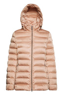 Geox Women's Pink Zosma Hooded Coat | Derimod Geox Women's Pink Zosma Hooded Coat | Derimod