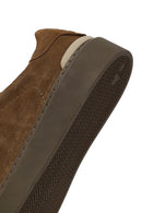 Men's Tan Lace-Up Leather Sneaker | Derimod Men's Tan Lace-Up Leather Sneaker | Derimod