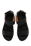 Women's Black Thick Sole Comfort Sandals | Derimod Women's Black Thick Sole Comfort Sandals | Derimod