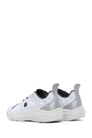 Kadın Beyaz Bağcıklı Kalın Tabanlı Sneaker | Derimod Kadın Beyaz Bağcıklı Kalın Tabanlı Sneaker | Derimod