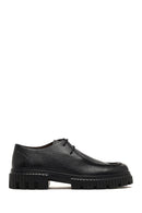 Men's Black Lace-Up Thick-Soled Leather Casual Shoe | Derimod Men's Black Lace-Up Thick-Soled Leather Casual Shoe | Derimod