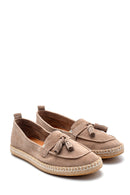 Women's Suede Tassel Detailed Espadrille | Derimod Women's Suede Tassel Detailed Espadrille | Derimod