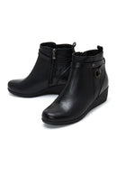 Women's Leather Wedge Heel Boots | Derimod Women's Leather Wedge Heel Boots | Derimod