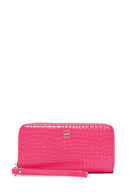 Women's Pink Crocodile Wallet | Derimod Women's Pink Crocodile Wallet | Derimod