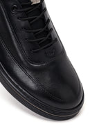 Male Black Lace-Up Leather Casual Shoes | Derimod Male Black Lace-Up Leather Casual Shoes | Derimod