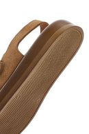 Women's Mink Back Buckle Thick Soled Suede Leather Sandals | Derimod Women's Mink Back Buckle Thick Soled Suede Leather Sandals | Derimod